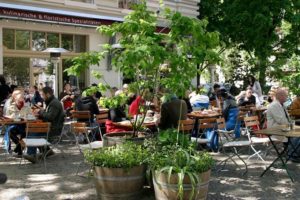 Terrasse des Café Anna Blume