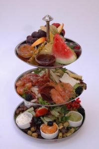 Frühstücksetagere im Café Anna Blume