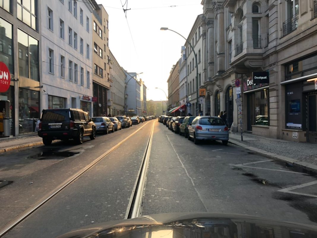 Oranienburger Straße Promenade in Berlin Mitte JUMP